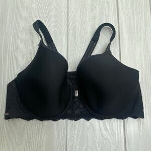 Chantelle Women's Black Front Closure Underwire Racerback Lace Bra Size 38D $88